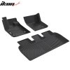 Fisker Ocean 2023-2024 Tappetini in gomma set da 3 pezzi TPE 3D nero