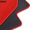 Honda Civic 2006-2011 Tapis de sol textile jeu de 3 pièces nylon rouge