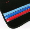 BMW 3-as sorozat Coupe 1984-1991 Textil szőnyegek nylon fekete három csíkkal