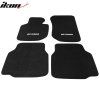 BMW E36 3 Series 1992-1998 Tapis textile jeu de 4 pièces logo E36 nylon noir