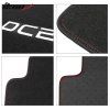 Acura Integra 1994-2001 Tapis textile jeu de 5 pièces logo DC2 nylon noir