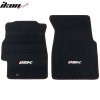 Honda Civic 1996-2000 Textile Car Mats 4-piece Set Nylon with EK Logo Black with Red Stitching