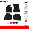BMW 3 Series E46 1998-2006 Tapis textile jeu de 4 pièces nylon noir