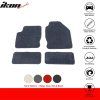 Ford Focus 2000-2007 Tapis textile lot de 4 pièces antidérapant nylon gris