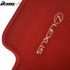 Lexus IS300 2001-2005 Tapis de sol textile kit de 4 pièces nylon rouge