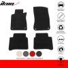 Mercedes-Benz W211 E-Class 2003-2009 Tapis textile jeu de 4 pièces nylon noir