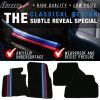 BMW E60 5 Series2005-2010 Tapis textile jeu de 4 pièces nylon bandes M noir