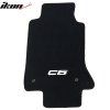 Chevrolet Corvette C6 2005-2013 Textilní koberce 2dílná sada nylon logo C6 černá