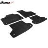 Audi A3 Black 2006-2013 Tapis textile jeu de 4 pièces nylon noir