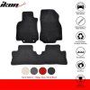 Nissan Cube 2009-2014 Tapis textile jeu de 3 pièces nylon noir