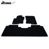 Nissan Frontier Crew Cab 2011-2021 Tapis de sol textile jeu de 3 pièces nylon noir
