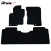 Nissan Frontier Crew Cab 2011-2021 Tapis de sol textile jeu de 3 pièces nylon noir