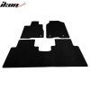 Acura RDX 2013-2018 Tapis de sol textile jeu de 3 pièces nylon noir