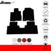 Acura RDX 2013-2018 Tapis de sol textile jeu de 3 pièces nylon noir