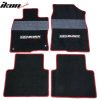 Honda Civic 2016-2021 Tappetini in tessuto set 4 pezzi nylon nero con striscia grigia