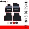 Honda Civic 2016-2021 Tappetini in tessuto set 4 pezzi nylon nero con striscia grigia