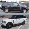 Land Rover Range Rover 2003-2012 Estriberas goma plata negro