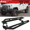 Jeep Wrangler 4-Door 2007-2018 Nášlapy V1 černá ocel
