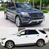 Mercedes Benz W166 ML-Class 2012-2015 GLE-Class 2016-2019 Pedane laterali set da 2 pezzi alluminio nero argento