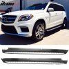 Mercedes Benz GL-Class X166 2013-2019 Estriberas aluminio negro plata