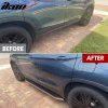 Honda Pilot 2016-2022 Estriberas estilo V2 cromo negro aluminio ABS