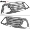 Dodge Challenger 2008-2023 Rear Window Louver V2 Style Carbon Fiber Hydro Dip Smooth Glossy