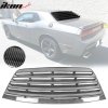 Dodge Challenger XE 2008-2023 Rear Window Louver PP Hydro Dip Carbon Fiber Glossy Smooth