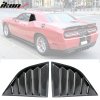 Dodge Challenger 2008-2023 Rear Window Louver PP Hydro Dip Carbon Fiber Glossy Smooth