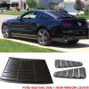 Ford Mustang V6 2010-2014 Persienne de lunette arrière noire ABS PP