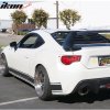 Scion FRS Subaru BRZ Toyota 86 2013-2020 Rear Window Louver Unpainted Black ABS