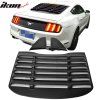 Ford Mustang 2015-2023 Persiana de ventana trasera estilo V negro mate