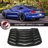 Ford Mustang 2015-2023 Persiana de ventana trasera estilo IKON ABS negro sin pintar