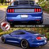 Ford Mustang 2015-2023 Heckscheiben Gitter IKON Style ABS unlackiert Schwarz