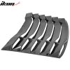Chevrolet Camaro 2016-2024 Rear Window Louver IKON Style ABS Carbon Fiber Hydro Dip Glossy Smooth