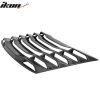 Chevrolet Camaro 2016-2024 Rear Window Louver IKON Style ABS Carbon Fiber Hydro Dip Glossy Smooth