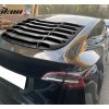 Tesla Model Y 2020-2024 Kratka na okno tylne ABS druk z włókna węglowego