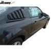 Ford Mustang V6 2005-2009 Rejilla de ventana lateral sin pintar negro ABS
