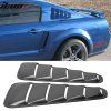 Ford Mustang V6 2005-2009 Rejilla de ventana lateral sin pintar negro ABS