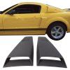 Ford Mustang 2005-2014c Rejilla de ventana lateral ABS ahumada tintada