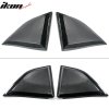 Dodge Challenger 2008-2023 Side Window Louvers PP Hydro Dip Carbon Fiber Glossy Smooth Surface