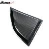 Dodge Challenger 2008-2023 Side Window Louvers PP Hydro Dip Carbon Fiber Glossy Smooth Surface