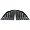 Dodge Challenger2008-2023 Side Window Louvers XE V2 Style PP Black