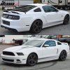 Ford Mustang 2DR 2010-2014 Решетка за странично стъкло IKON стил ABS гланц черна