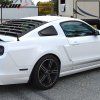 Ford Mustang 2DR 2010-2014 Rejilla de ventana lateral estilo IKON ABS negro mate