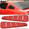Ford Mustang 2010-2014 Grille de vitre latérale PP peinte Rouge Colorado