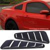 Ford Mustang 2010-2014 Rejilla de ventana lateral PP plata metalizada Sterling