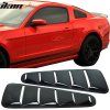 Ford Mustang 2010-2014 Grille de fenêtre latérale ABS noir brillant laqué