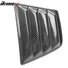 Dodge Charger 2011-2023 Side Window Louver V2 Style Hydro Dip Carbon Fiber Glossy Smooth