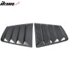 Dodge Charger 2011-2023 Side Window Louver V2 Style Hydro Dip Carbon Fiber Glossy Smooth