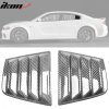 Dodge Charger 2011-2023 Side Window Louver V2 Style Hydro Dip Carbon Fiber Glossy Smooth
